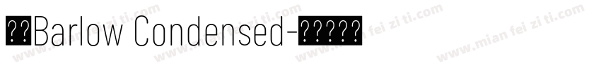 字体Barlow Condensed字体转换